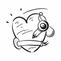 Clean Heart and stethoscope symbolizing health and diagnostics with ample space for text concept as A heart icon and a stethoscope representing the fundamentals of health and diagnostic vector