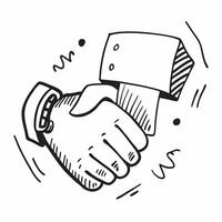 Clean Handshake icon with copy space on a blue background concept as A image of a handshake icon with generous copy space on a blue background ideal for business deals and partner vector