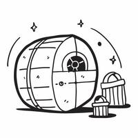 Clean Hamster Wheel and Cage concept as Hamster wheel with a cage and ample space for text representing active pet hamsters and their environments in Photo Stock Concept vector