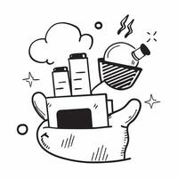 Clean Green energy symbol and a factory symbolizing sustainable manufacturing with ample space for text concept as A green energy symbol and a factory representing sustainable manufactu vector