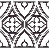 Clean Gothic frame seamless tile pattern with dark tones and intricate details concept as Dark toned gothic frames form seamless tile patterns with intricate details adding mysterious el vector