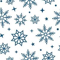 Clean Glittering snowflake and star seamless tile pattern with sparkling winter accents concept as Glittering snowflakes and stars create a sparkling seamless tile pattern with winter ac vector