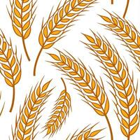 Clean Golden harvest wheat seamless tile pattern with autumn textures and warm hues concept as Golden wheat stalks with autumn textures create a harvest wheat seamless tile pattern full vector