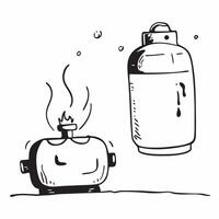 Clean Full gas tank and an empty gas tank symbolizing preparedness and unpreparedness with ample space for text concept as A full gas tank and an empty gas tank representing the dos of vector