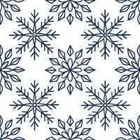 Clean Frosty snowflake mosaic seamless tile pattern with intricate geometric designs and shimmering accents concept as Intricate geometric snowflakes with shimmering accents form a frost vector
