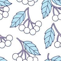 Clean Frost covered berries seamless tile pattern with icy accents and winter hues concept as Icy accents on frost covered berries create a seamless tile pattern with winter hues for coz vector