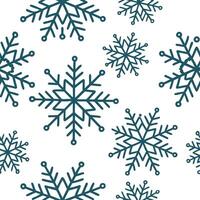 Clean Frosty geometric snowflakes seamless tile pattern with modern winter aesthetics and cool tones concept as Geometric snowflakes with frosty details create a modern seamless tile pat vector