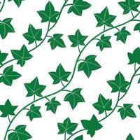 Clean Fresh green ivy seamless tile pattern with tendrils wrapping around creating a sense of growth and vitality concept as Fresh green ivy tendrils wrap around in a seamless tile patte vector