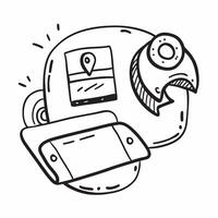 Clean Food delivery icon with copy space for infographics concept as An infographic ready food delivery icon with copy space designed to convey complex information and delivery insights vector
