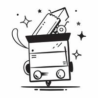 Clean Food cart and neon sign symbol with copy space for market guides concept as An artistic rendering of a food cart and neon sign symbol with spacious copy space suitable for market g vector