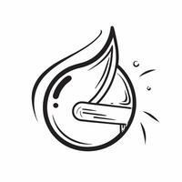 Clean Flat design as Water drop icon with copy space on a minimalist background concept as A image of a water drop icon with generous copy space on a minimalist background ideal f Set 5 vector