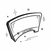 Clean Flat design as Windshield icon with copy space on a white background concept as A image of a windshield icon with generous copy space on a white background perfect for autom Set 2 vector