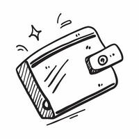 Clean Flat design as Wallet icon with copy space on a white background concept as A image of a wallet icon with generous copy space on a white background ideal for financial plann vector