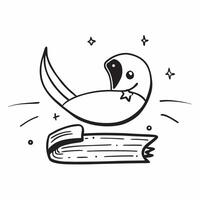Clean Flat design as Stork icon with copy space on a white background concept as A image of a stork icon with generous copy space on a white background perfect for baby announceme Set 2 vector