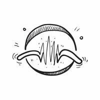 Clean Flat design as Heartbeat icon with copy space on a white background concept as A icon image of a heartbeat icon with generous copy space on a white background perfect for heart h vector