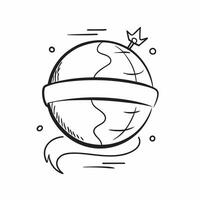 Clean Flat design as Globe icon with copy space on a tech themed background concept as A icon image of a globe icon with generous copy space on a tech themed background ideal for globa Set 6 vector