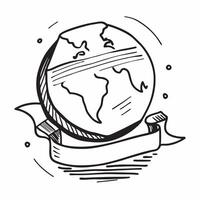 Clean Flat design as Globe icon with copy space on a tech themed background concept as A icon image of a globe icon with generous copy space on a tech themed background ideal for globa Set 3 vector