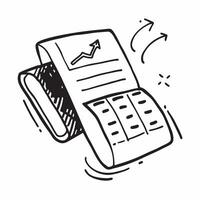 Clean Flat design as Doodle line icon of a calendar concept as A doodle line icon of a calendar representing scheduling planning and time management ideal for business organization and p vector