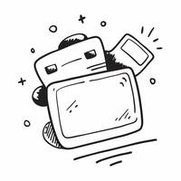 Clean Flat design as Clipboard icon with copy space on a white background concept as A icon image of a clipboard icon with generous copy space on a white background ideal for business vector