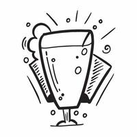Clean Flat design as Champaign glass icon with copy space on a blue background concept as A icon image of a champagne glass icon with ample copy space on a blue background ideal for ce Set 2 vector