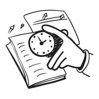 Clean Flat design as Clock icon with copy space on a minimalist background concept as A icon image of a clock icon with ample copy space on a minimalist background perfect for time man vector
