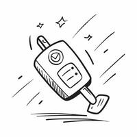 Clean Flat design as Car key icon with copy space on a gray background concept as A icon image of a car key icon with generous copy space on a gray background perfect for automotive an vector