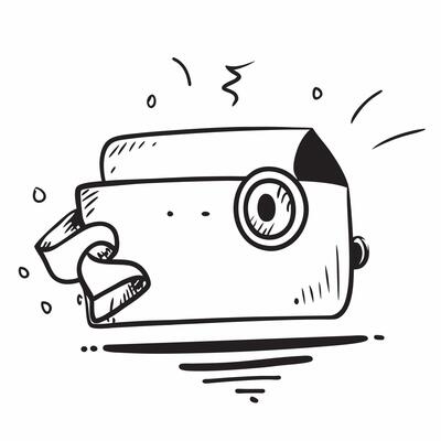 Clean Flat design as Camera icon with copy space on a white background concept as A icon image of a camera icon with generous copy space on a white background ideal for travel and phot Set 4
