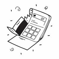Clean Flat design as Calculator icon with copy space on a tech themed background concept as A icon image of a calculator icon with generous copy space on a tech themed background ideal Set 6 vector