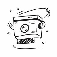 Clean Flat design as Camera icon with copy space on a white background concept as A icon image of a camera icon with generous copy space on a white background ideal for travel and phot Set 3 vector