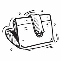 Clean Flat design as Briefcase icon with copy space on a white background concept as A icon image of a briefcase icon with ample copy space on a white background perfect for business a Set 2 vector
