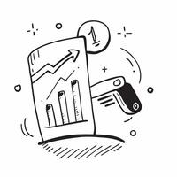 Clean Flat design as Bar graph icon with copy space on a tech themed background concept as A icon image of a bar graph icon with generous copy space on a tech themed background ideal f Set 2 vector
