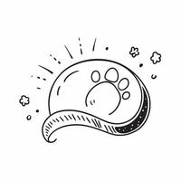 Clean Flat design as Baby footprint icon with copy space on a white background concept as A icon image of baby footprints with generous copy space on a white background ideal for newbo Set 2 vector