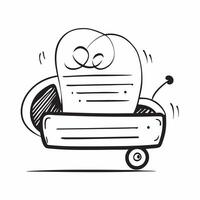 Clean Flat design as Baby carriage icon with copy space on a white background concept as A icon image of a baby carriage icon with generous copy space on a white background ideal for b Set 6 vector