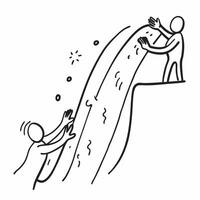 Clean Figures running a marathon symbolizing endurance and team challenge with ample space for text concept as Figures running in a marathon together representing endurance and the chal vector