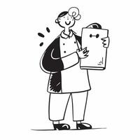 Clean Fashion designer with a style award and a sketchbook indicating fashion success with ample space for text concept as A fashion designer holding a style award and a sketchbook symb vector