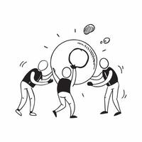 Clean Figures helping each other over a wall symbolizing support and team challenges with ample space for text concept as Figures helping each other over a wall representing the support vector