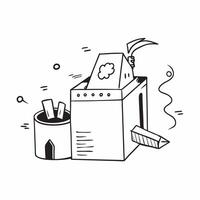 Clean Factory illustration with copy space for annual reports concept as An illustrative factory design with ample copy space perfect for annual reports and business documents to highlig vector