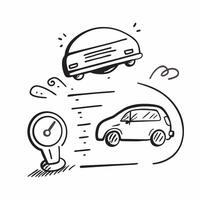 Clean EV car with a power gauge symbolizing energy monitoring with ample space for text concept as An EV car with a power gauge representing the monitoring of energy levels and efficien vector