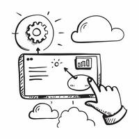 Clean ERP system and report icon with copy space for social media posts concept as An illustrative ERP system and report icon with copy space tailored for social media posts and digital vector
