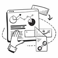 Clean ERP interface and chart symbol with copy space for social media posts concept as An illustrative ERP interface and chart symbol with copy space tailored for social media posts and vector