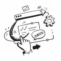 Clean ERP icon and data flow symbol with blank area for custom branding concept as A customizable ERP icon and data flow symbol with blank space for adding custom branding elements makin vector