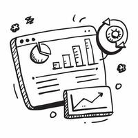 Clean ERP dashboard and report icon with copy space for software ads concept as A visually appealing ERP dashboard and report icon with copy space designed to enhance software advertisem vector