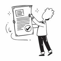 Clean Engineer with a circuit board and a patent certificate representing dreams of technological success with ample space for text concept as An engineer holding a circuit board and a vector