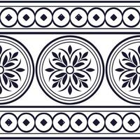 Clean Enhance seamless patterns with decorative frame motifs royal tile grids vintage inspired borders commercial branding solutions concept as Engraved scrollwork meets classic tile fo vector