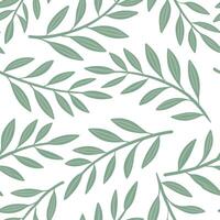 Clean Elegant summer leaves seamless pattern with olive branches and soft green tones for peaceful interiors concept as Soft olive branches and green tones arranged seamlessly to create vector