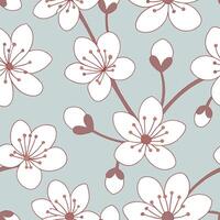 Clean Elegant spring seamless tile pattern with soft blossoms and pastel shades for gentle spaces concept as Soft and elegant spring blossoms arranged in a seamless pattern with pastel s vector