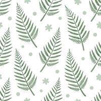 Clean Elegant spring moss and fern seamless tile pattern with soft green hues and nature inspired motifs concept as Soft green moss and ferns with nature inspired motifs create an elegan vector