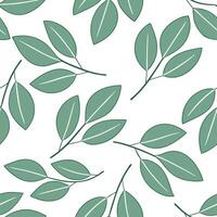 Clean Elegant eucalyptus leaves seamless tile pattern with soft green hues and a relaxing spring atmosphere concept as Soft green eucalyptus leaves create an elegant relaxing seamless ti vector