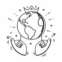 Clean Earth Shield and Ozone concept as Earth with a shield and ozone layer ample space for text symbolizing the protective role of the ozone layer against environmental threats in Phot vector