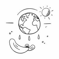 Clean Earth Sun and Ozone concept as Earth with the sun and an ozone layer ample space for text representing the protective function of the ozone against solar radiation in Photo Stock vector